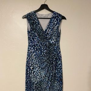 London Times Animal Print Cocktail Dress